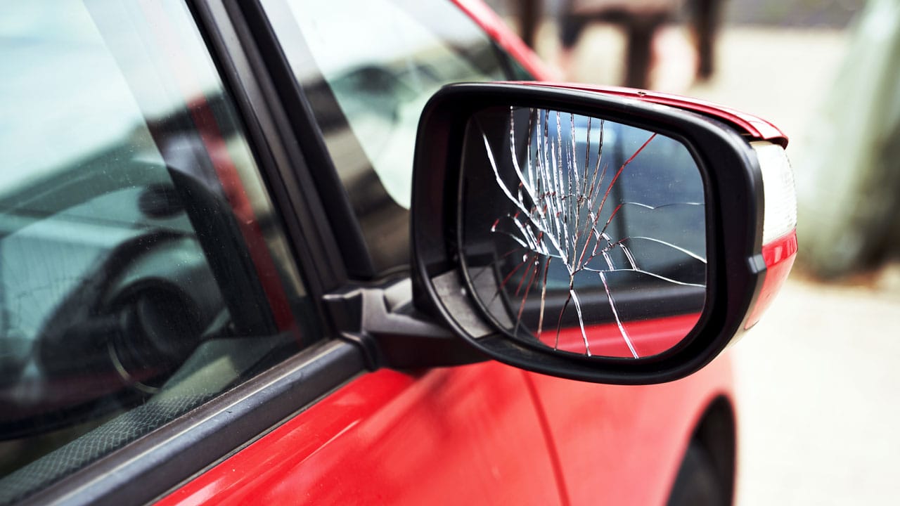 Side mirror repair example